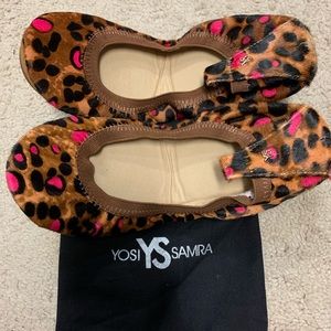 Yosi Samra leopard print flat Sz 8 - new